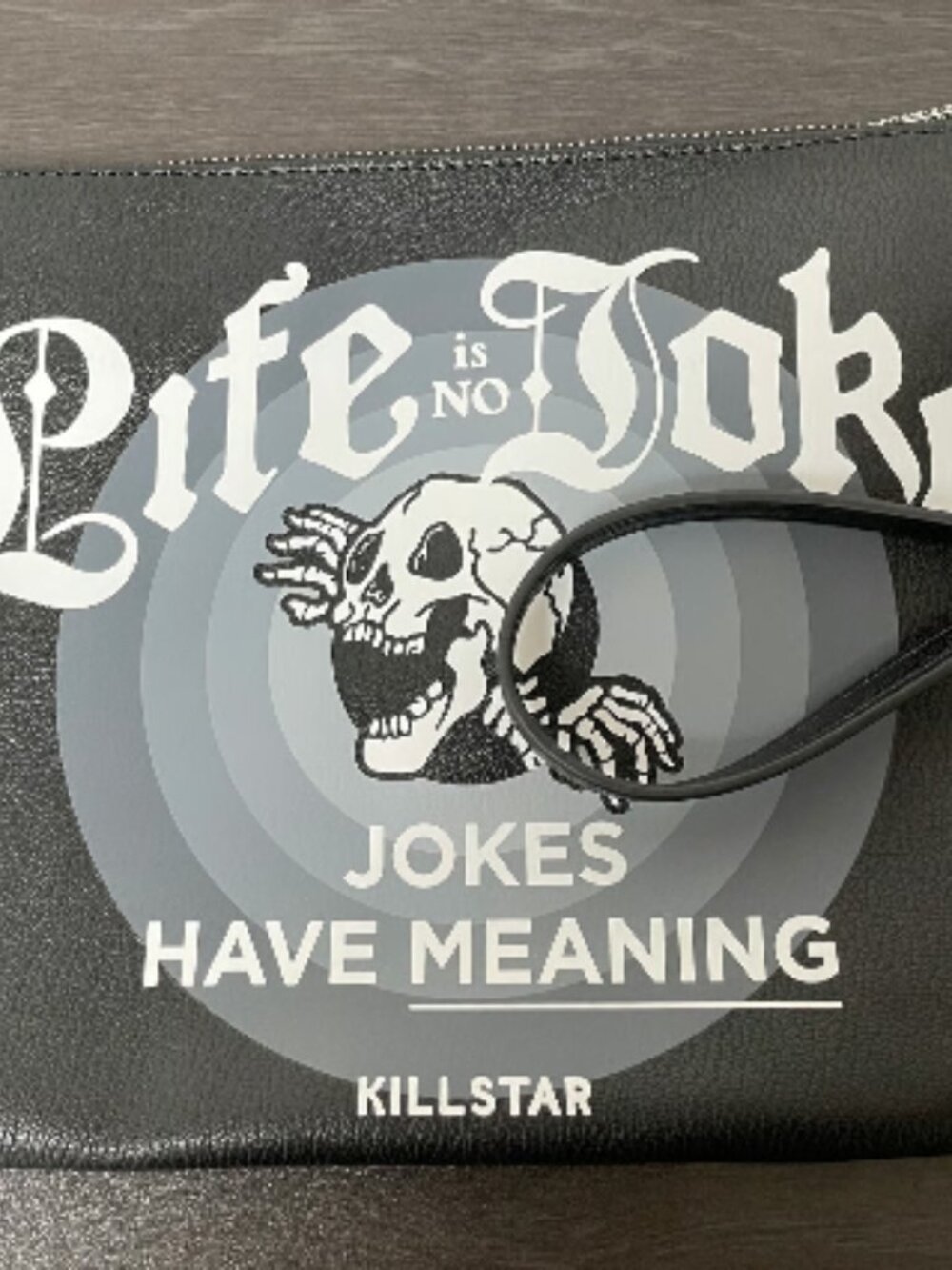 ✨ Killstar “Life Is No Joke” Wristlet ⭐ Large Clutch/Makeup Bag ⭐ Goth Style ⭐